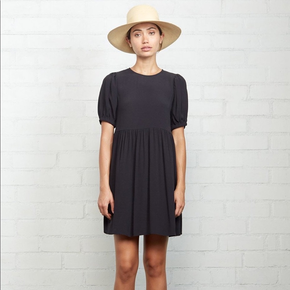 NWT Rachel Pally Crepe Carrington Dress Black Size Small